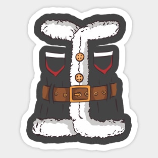 Santa Costume Sticker